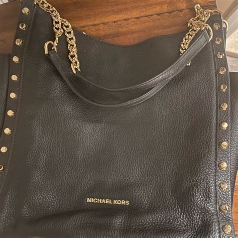 michael kors newbury leather tote|MICHAEL Michael Kors Logo Newbury Medium Chain Shoulder .